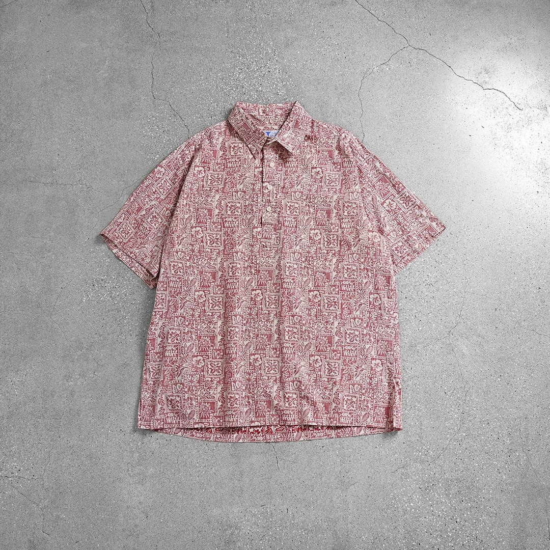 Aloha Shirts 夏威夷衫 / 古巴领衬衫、夏季古着衬衫、保龄球衬衫 - 男装衬衫 - 其他材质 粉红色