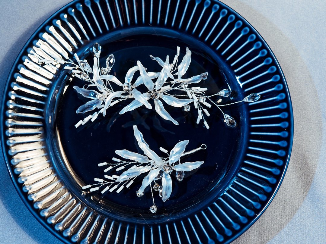 原创手工新娘饰品 冰雪精灵 水晶琉璃发饰 - 发饰 - 水晶 