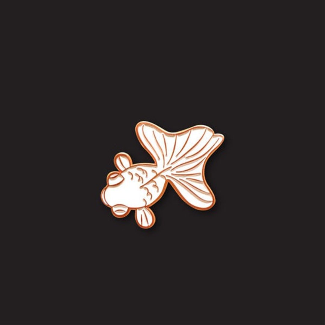 白金鱼胸针 - 胸针 - 其他金属 白色
