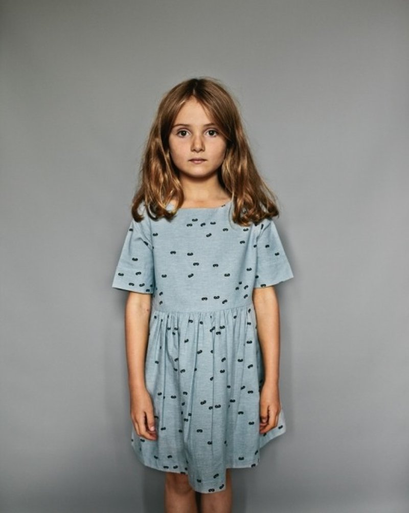 2016 春夏BEAU LOVES 仿牛仔满版小眼罩洋装 - 其他 - 其他材质 黑色