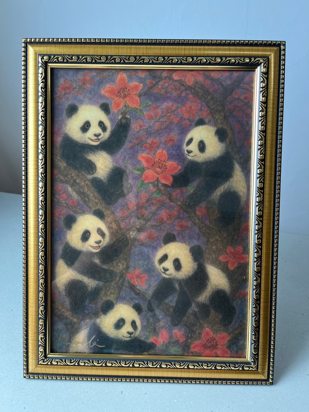 【印刷画 Art print】花开熊语 Blossoming Pandas 不含框 - 海报/装饰画/版画 - 纸 