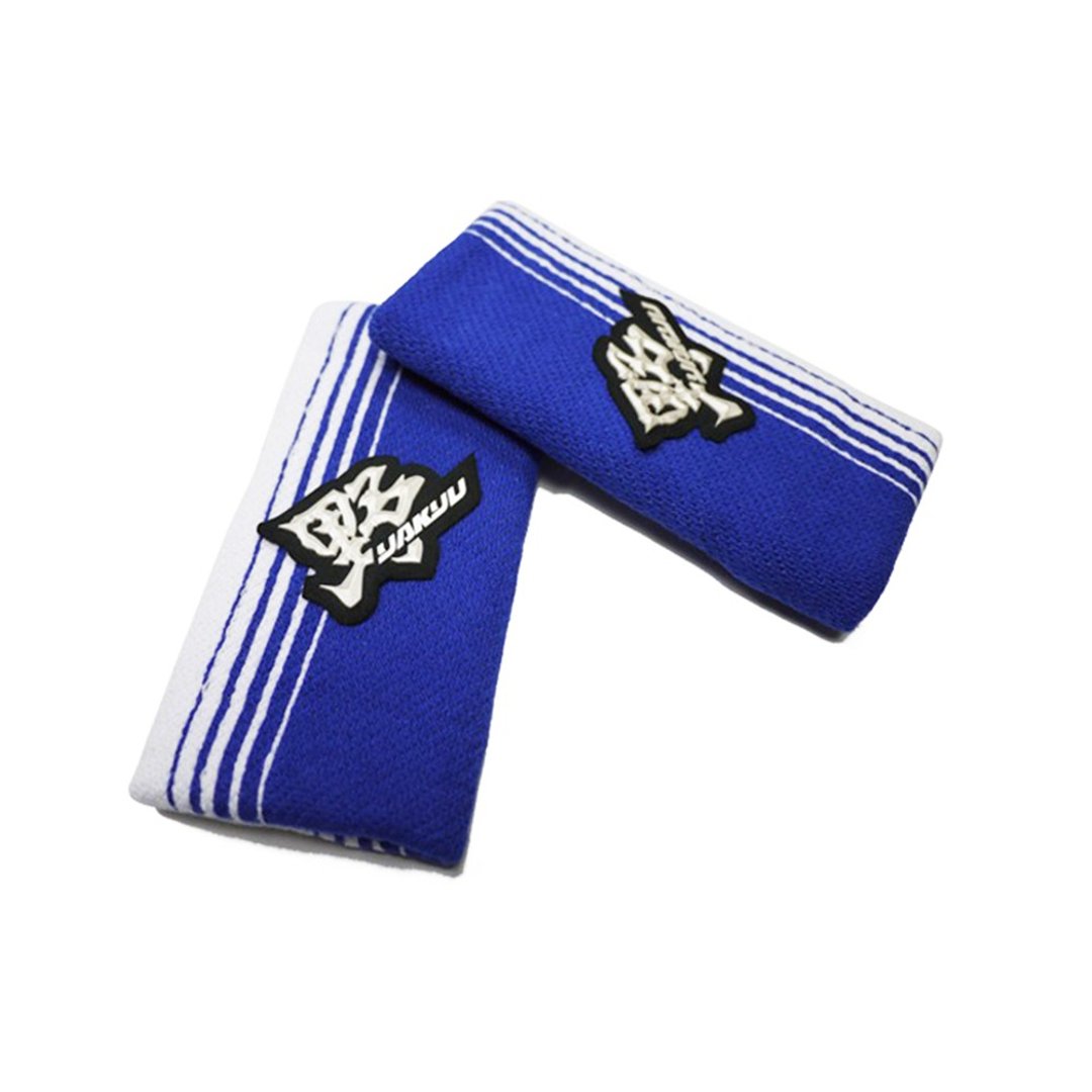【野YAKYU】护腕 - 蓝/白 14.5cm (一双入) - 男装运动裤 - 棉 蓝色