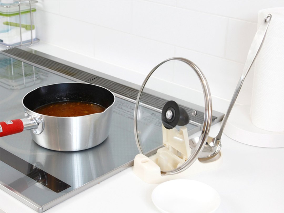 Shovel Shinki Multi-use pot lid Ladle hot spring rack | Two colors - 厨房用具 - 塑料 多色