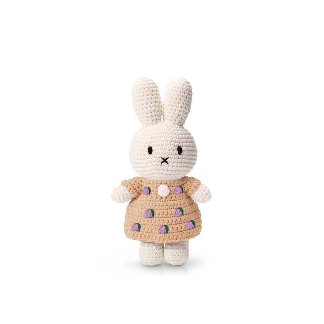 荷兰 Just Dutch | Miffy 米菲兔和她的梵高50周年连衣裙 - 玩偶/公仔 - 棉 卡其色