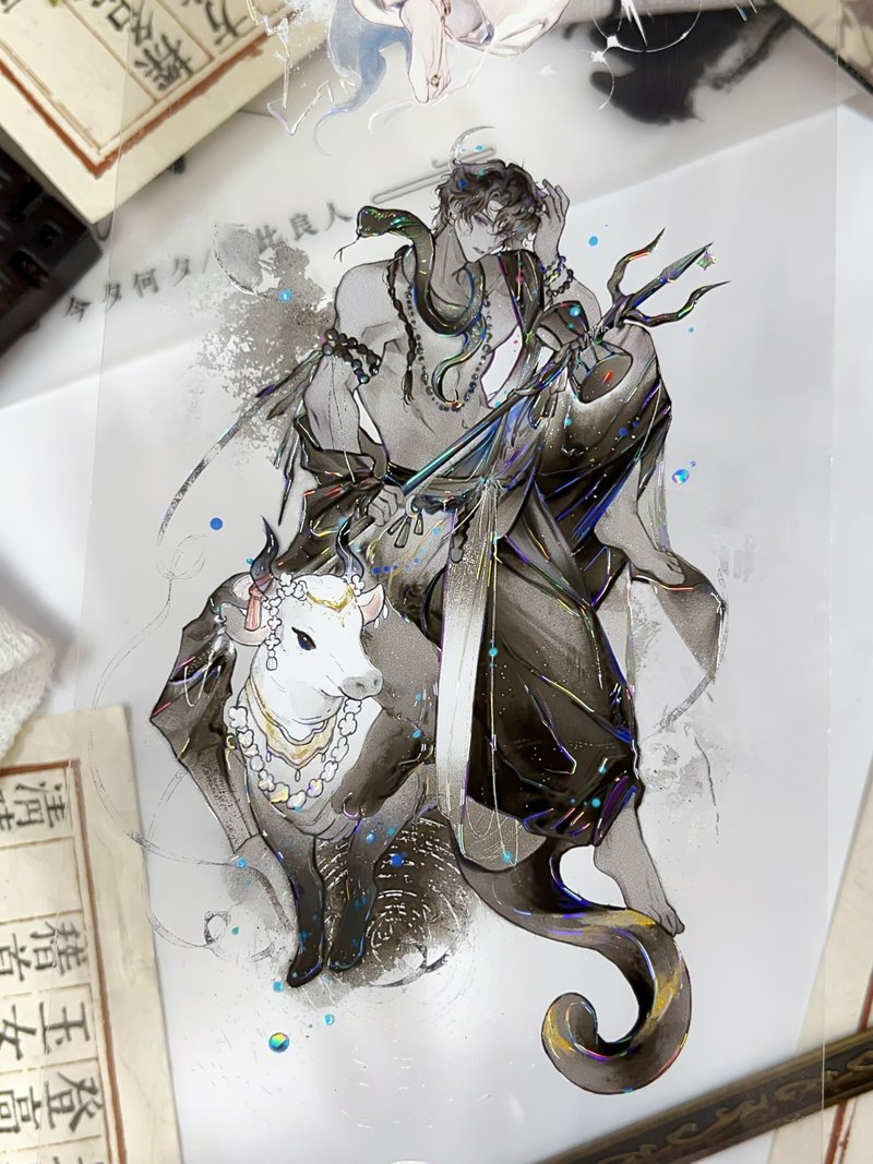 够神5英灵颂歌 全身 PET 紙膠帶 贝壳光 10米卷 - 纸胶带 - 其他材质 