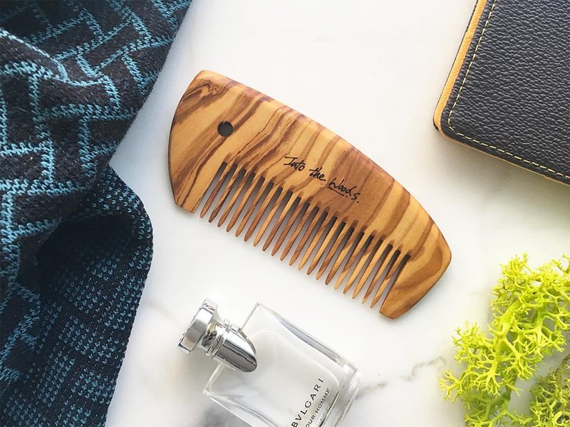 橄榄木-贝形随身扁梳 - 其他 - 木头 咖啡色