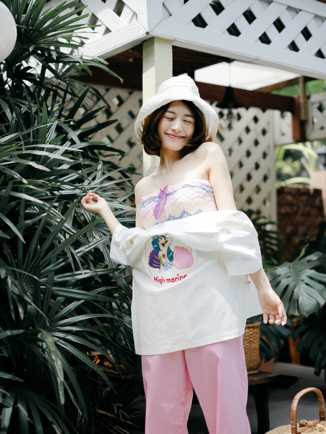 Highestjump Mermaid shirt. - 女装休闲/机能外套 - 棉．麻 白色