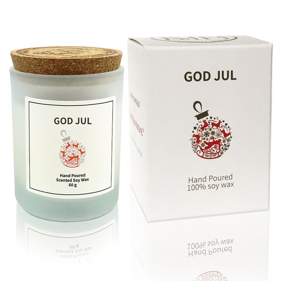 Vana Candles 圣诞香氛大豆蜡烛-苹果肉桂 60克 #即将完售 - 蜡烛/烛台 - 蜡 红色