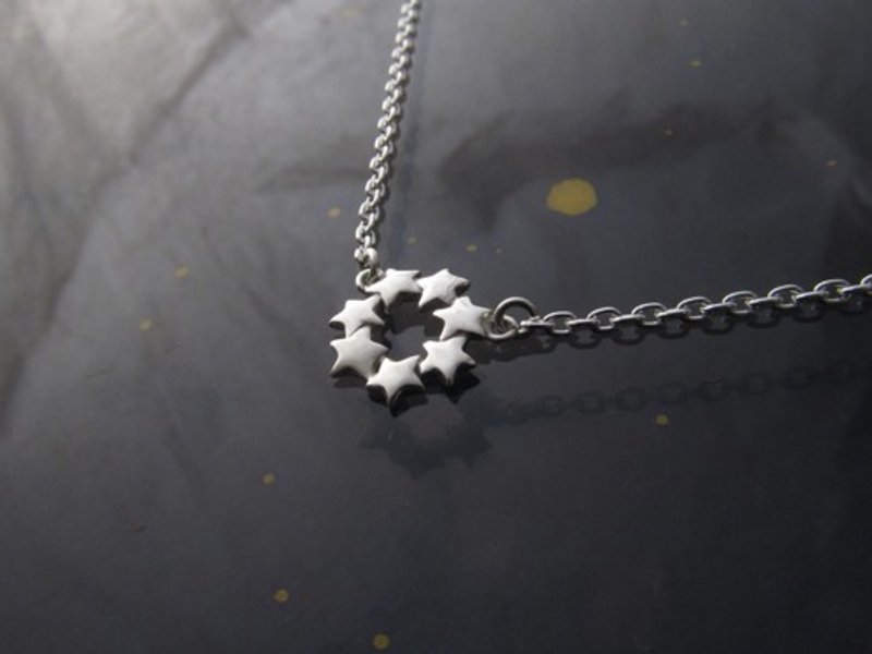 Star wreath necklace - 项链 - 纯银 