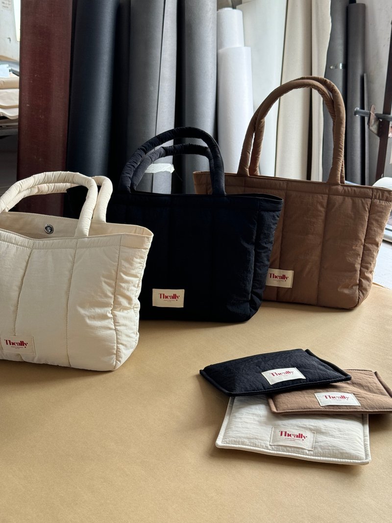 韩国 The Ally | Eileen bag 아일린백 | 韩系笔电包 | 附小包 - 侧背包/斜挎包 - 尼龙 黑色