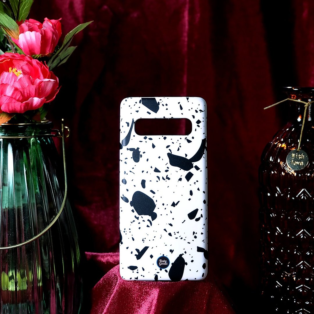 iPhone Case Cover 7 8 plus 10 11 Pro Max X XR i8 ix S10 Note 10 Sony Terrazzo 2 - 手机壳/手机套 - 塑料 白色
