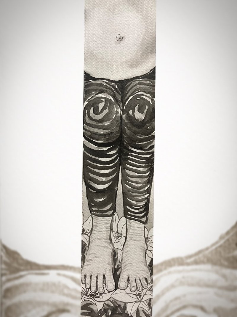 孕味//定制手绘原图//孕期的纪念 - 其他 - 纸 银色