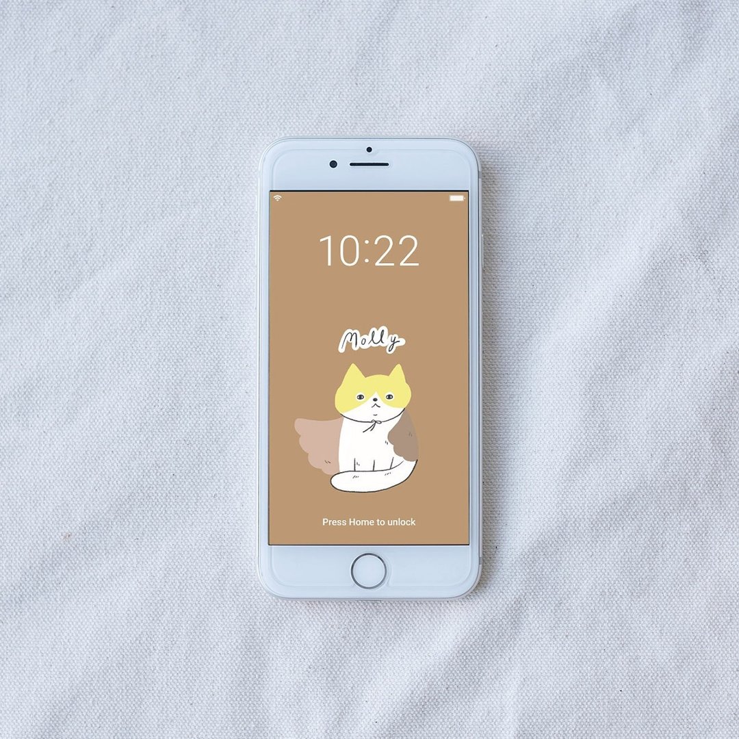 定制化手机壁纸 | 猫咪 猫星人 毛小孩 宠物 - 电脑手机桌布/贴图/App 图示 - 其他材质 