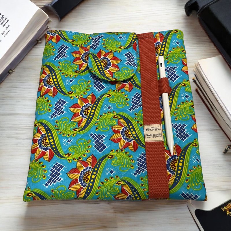 9.5x11 英寸 iPad 保护套，适用于 Gen10 - 电脑包 - 棉．麻 绿色