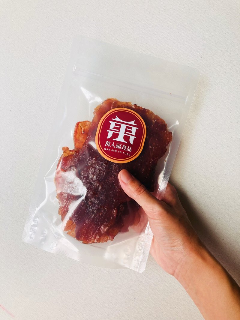 【万人福肉干】黑胡椒肉纸 薄肉干 古早味肉干 越嚼越香 170g/包 - 肉干/肉松 - 新鲜食材 