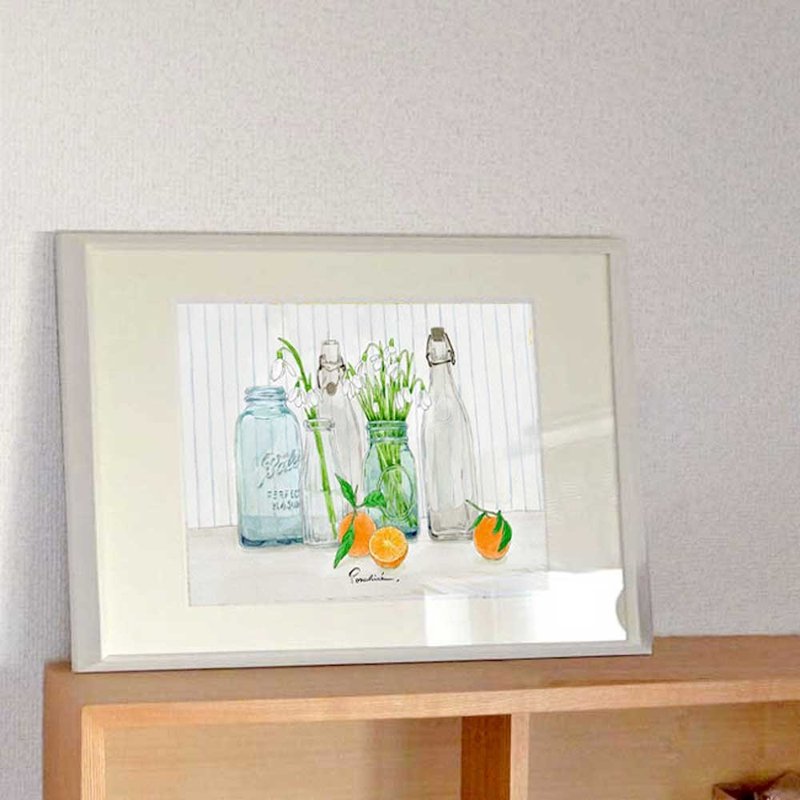 插图海报雪花莲 - 海报/装饰画/版画 - 纸 多色