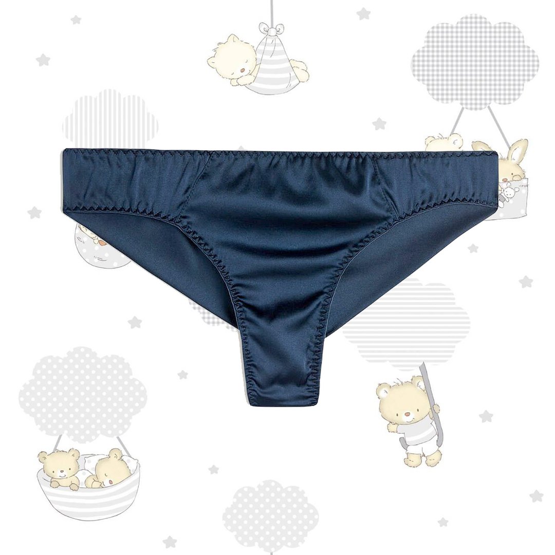 Silk fabric  brazilian briefs, lingerie for men, Silk Satin Panties - 男士内衣裤 - 丝．绢 黑色