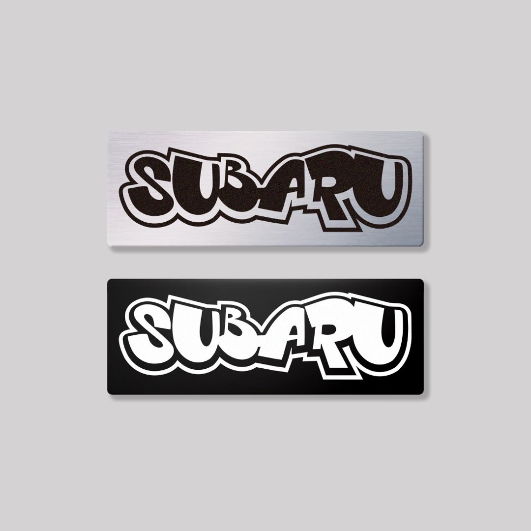 SUBARU/HHP/铝牌饰贴 SunBrother孙氏兄弟 - 贴纸 - 铝合金 