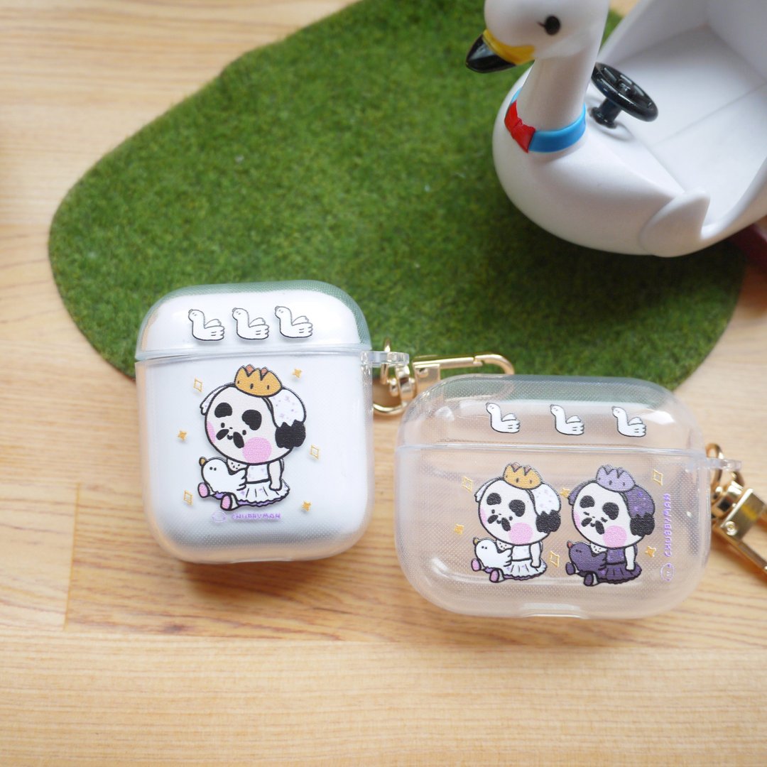 AirPods 1.2代 / AirPods Pro 保护套  / 芭蕾坐姿篇 - 数码小物 - 塑料 白色
