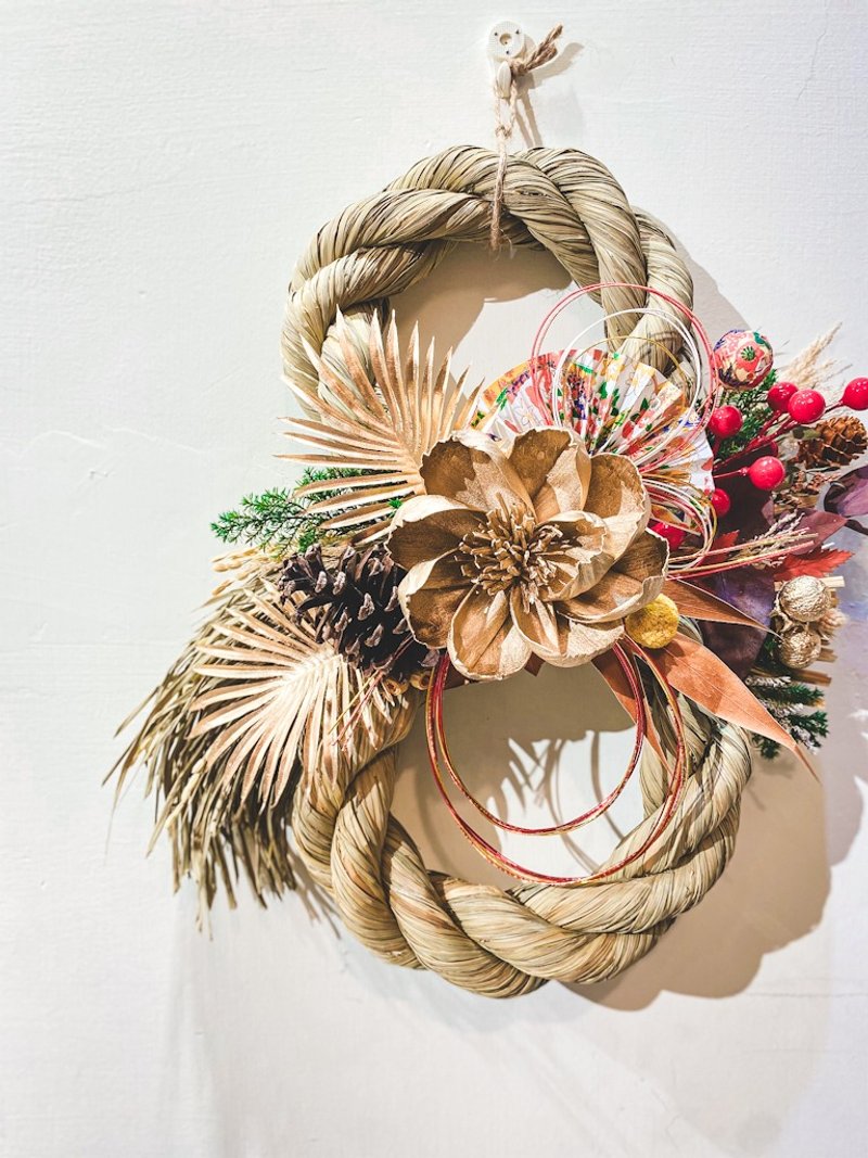 岩花好运注连绳 独家设计款 大发利市 COIN MONEY 8 - 墙贴/壁贴 - 植物．花 金色