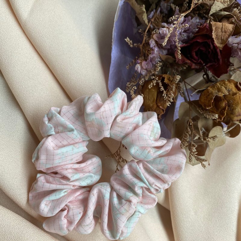 Dr.Pumpkin大肠花发圈(大肠圈)//春分 - 发饰 - 棉．麻 粉红色