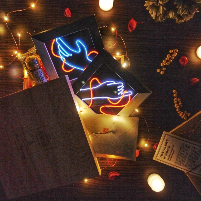 手作MINI材料包 霓虹灯 布置装饰 情人节礼物 - 摆饰 - 其他材质 