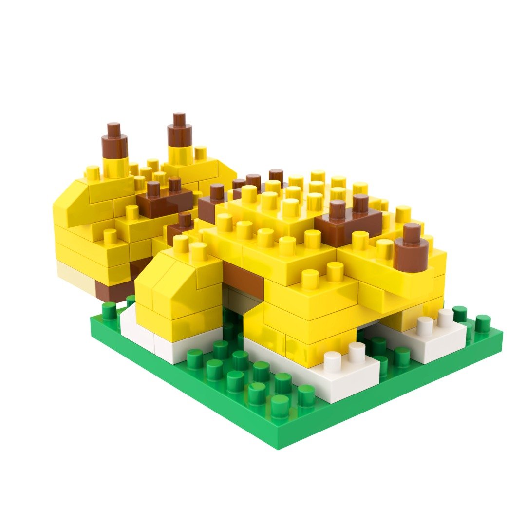 Archbrick 土下座长颈鹿 Pixel 微积木 - 拼图 - 塑料 多色