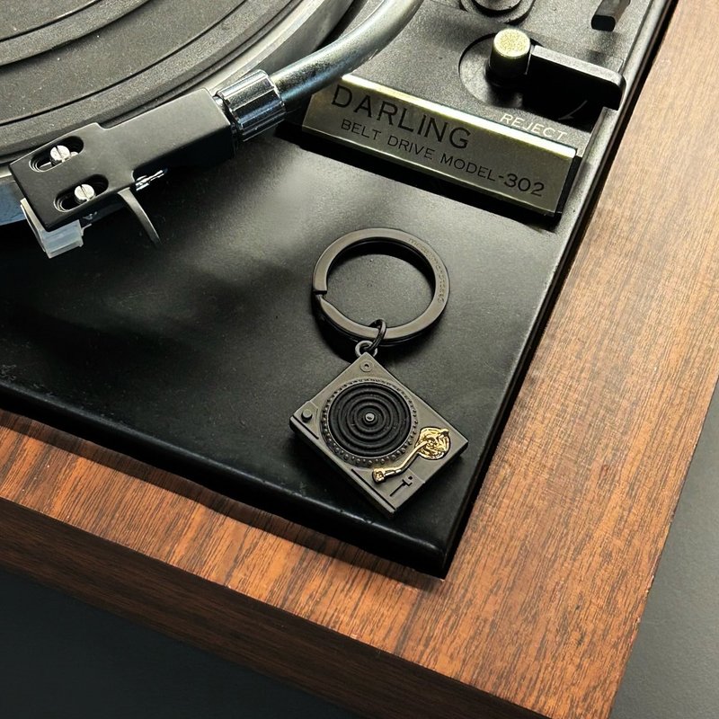 文鼎留声博物馆 | 金属唱机钥匙圈 - 钥匙链/钥匙包 - 其他金属 黑色