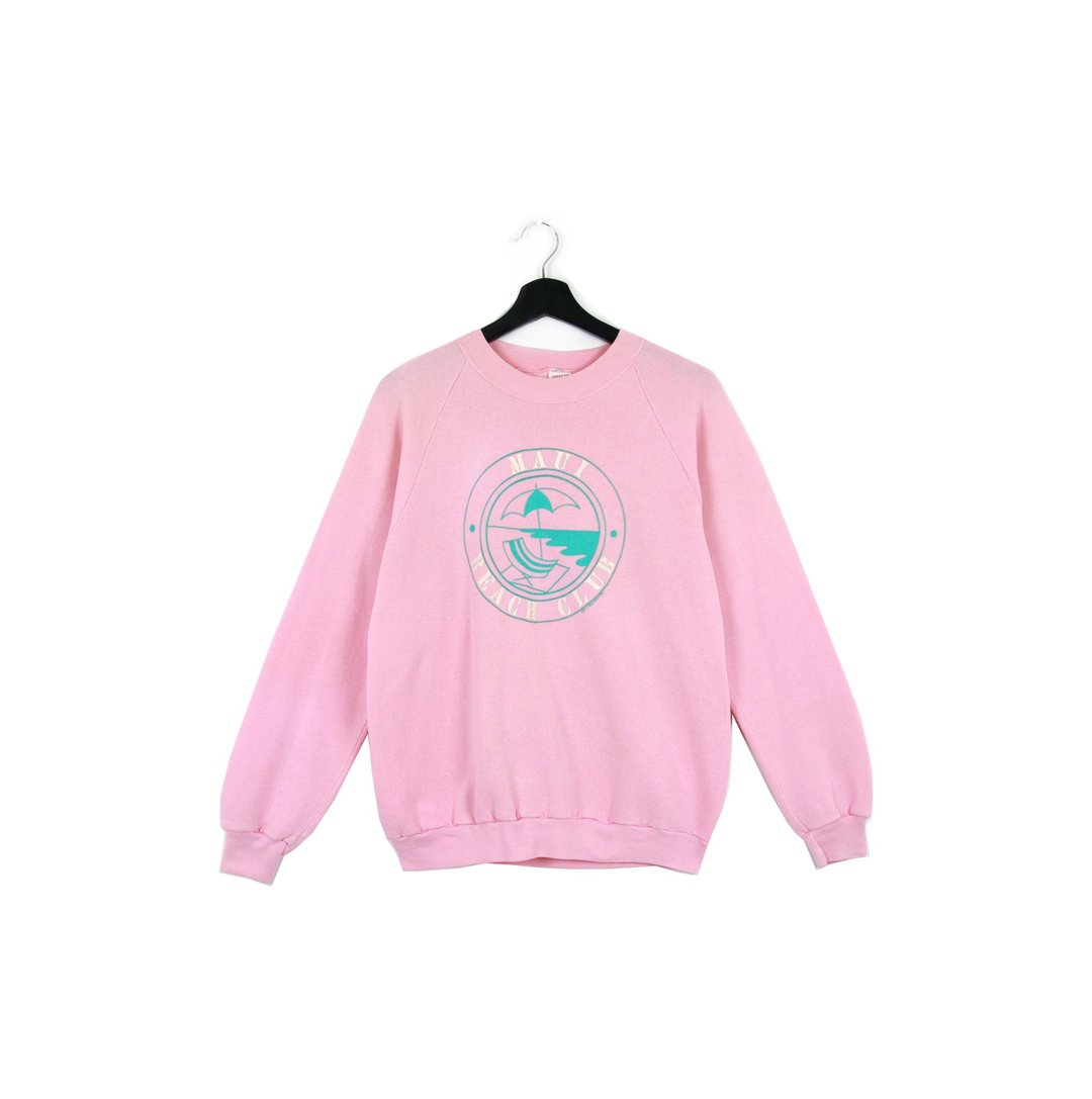 Back to Green:: 浅粉海滩 //男女皆可穿// vintage (s-27) - 男装上衣/T 恤 - 棉 