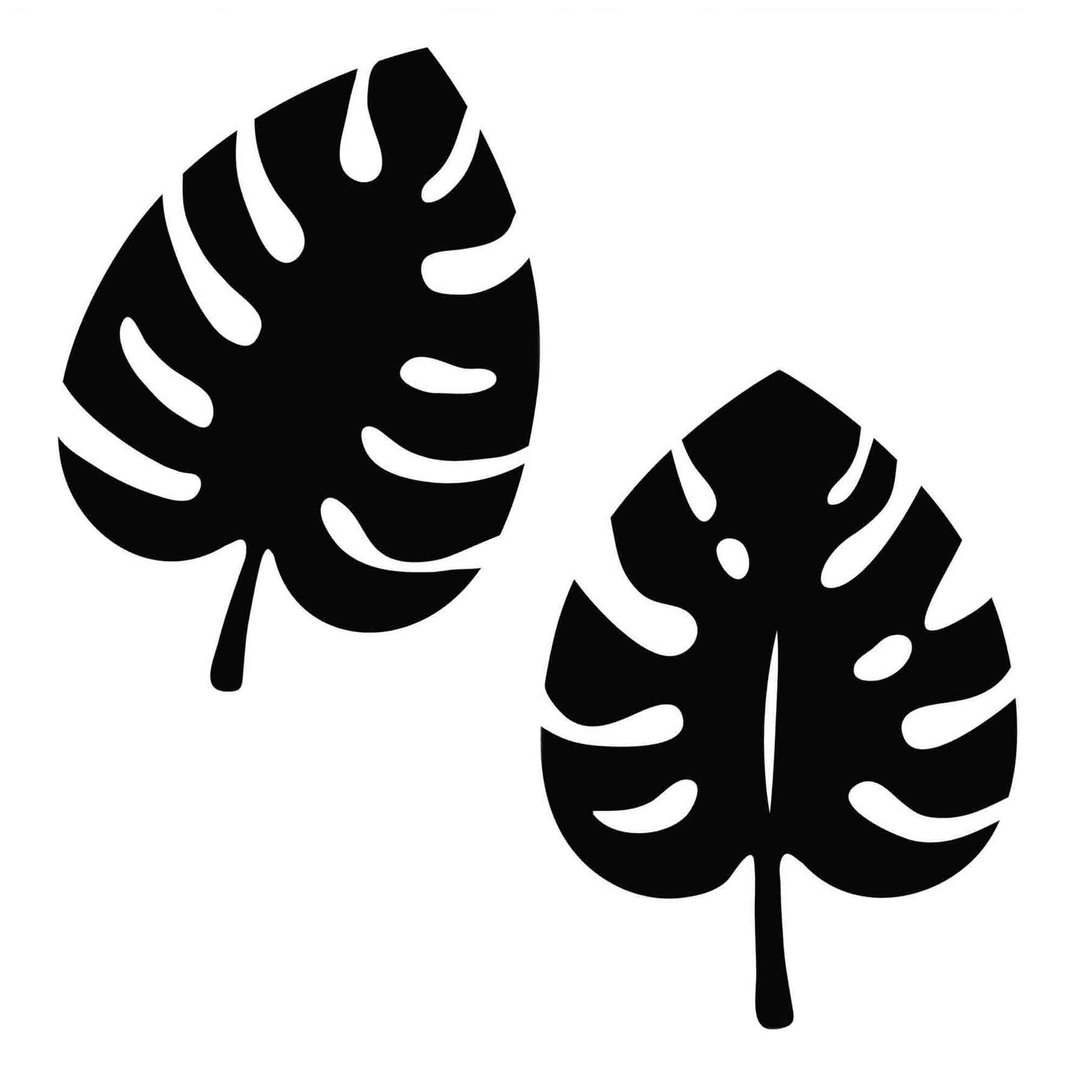 Monstera svg, monstera leaf svg, monstera leaves svg, monstera pdf, Cricut, SVG - 图文模板设计 - 其他材质 