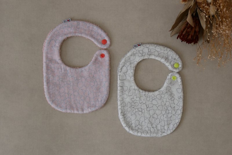 Towel x gauze clover tie - 围嘴/口水巾 - 棉．麻 多色