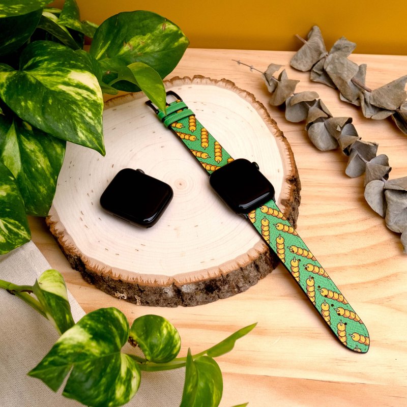 鱼蛋 | 苹果智能腕表表带 - 表带 - 真皮 银色