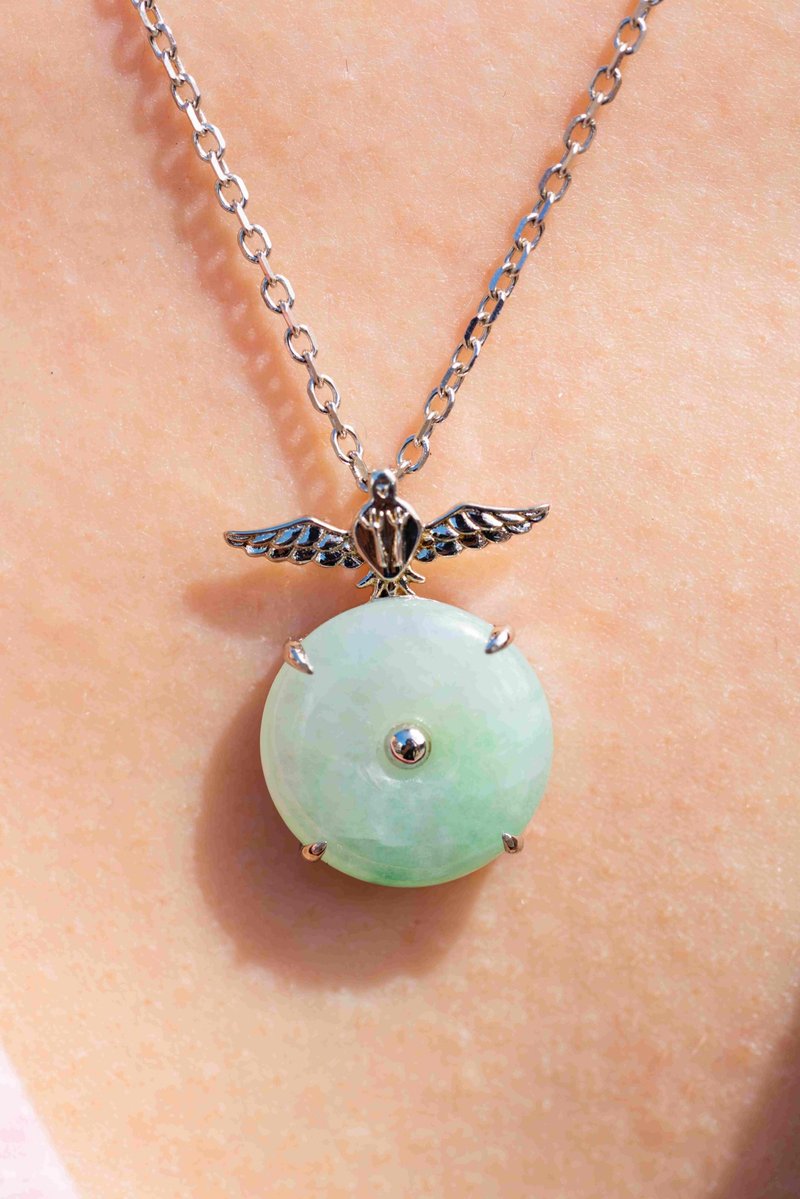 全球独家 澳门世遗翡翠系列:大三巴之白鸽 - 项链 - 其他材质 