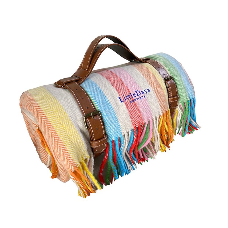 LittleDayz Boutique / 圣诞家居彩虹野餐垫 / 150*200cm 4-6人用 - 野餐垫 - 聚酯纤维 多色