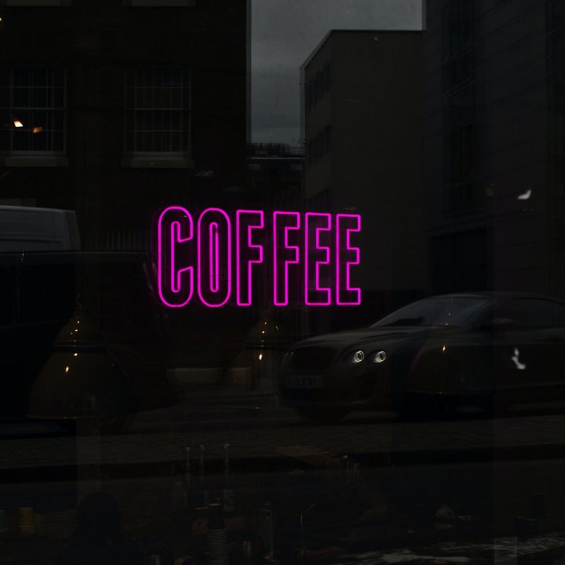COFFEE 霓虹灯 LED发光字 Logo Neon Sign 广告招牌 餐厅咖啡 - 灯具/灯饰 - 压克力 透明