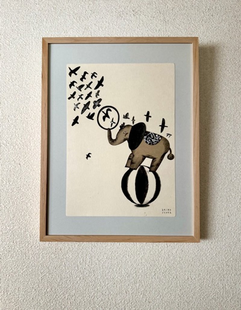 Pinkoi 代购 - 《歌鸟》原画装框 - 海报/装饰画/版画 - 纸 