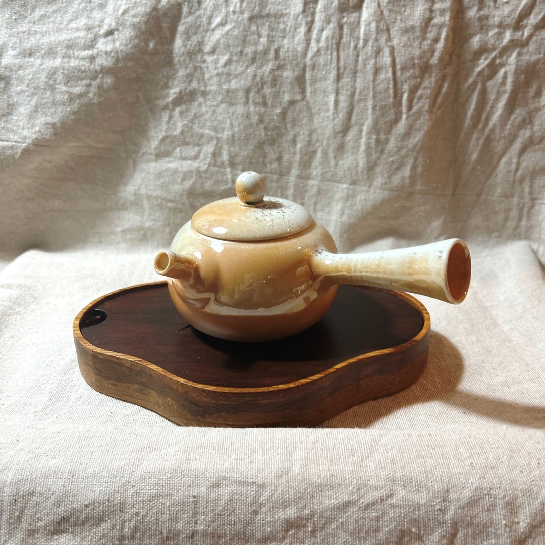 柴烧金彩瓷茶壶 / 柴烧茶具  / 小平凡手作 - 茶具/茶杯 - 陶 