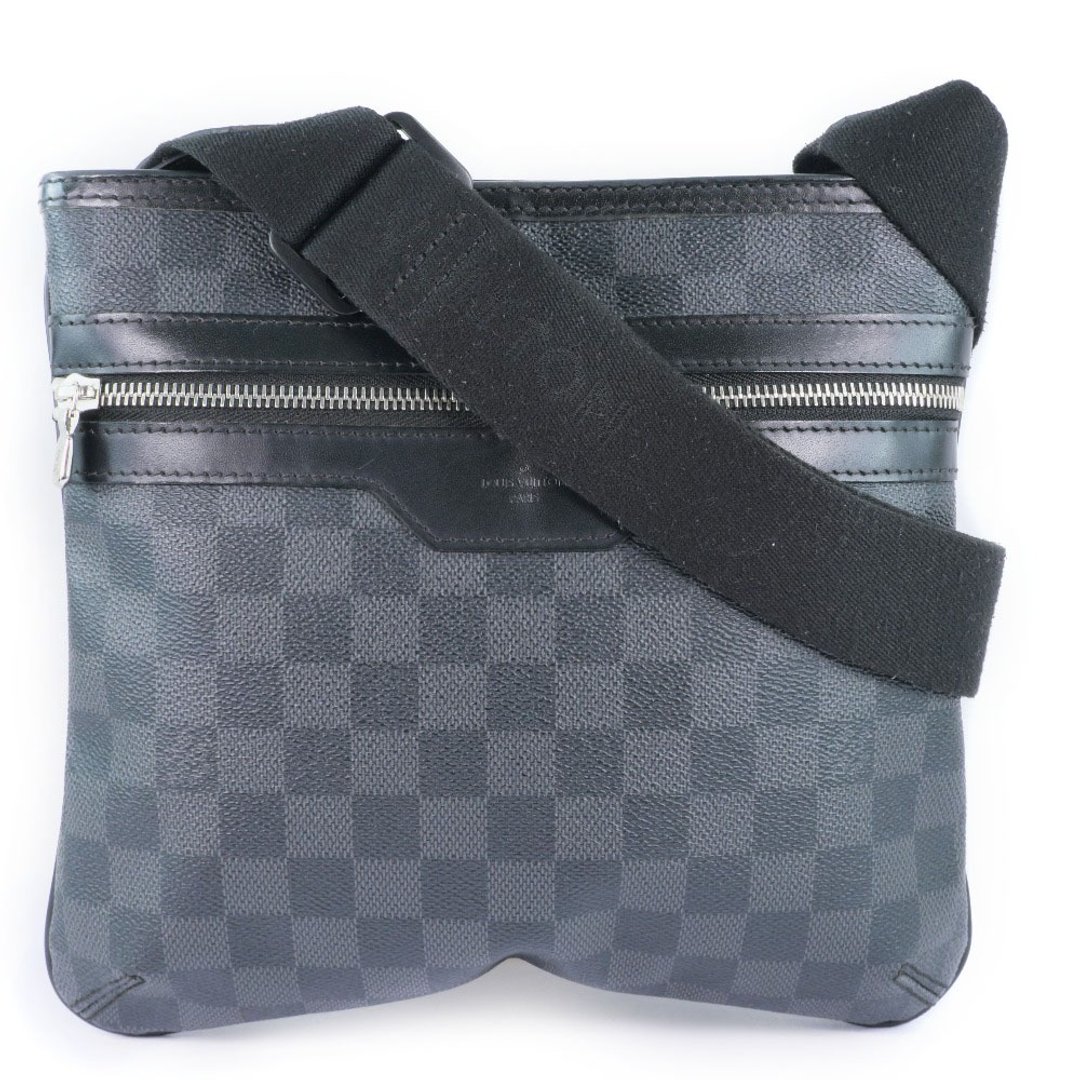 【日本直送】路易威登 LOUIS VUITTON Thomas N58028 Damier Graphite 帆布 黑色 侧背包【二手】 - 侧背包/斜挎包 - 人造皮革 黑色