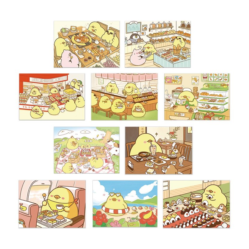 吃货鸡仔FoodieG 插画明信片150款 - 卡片/明信片 - 纸 