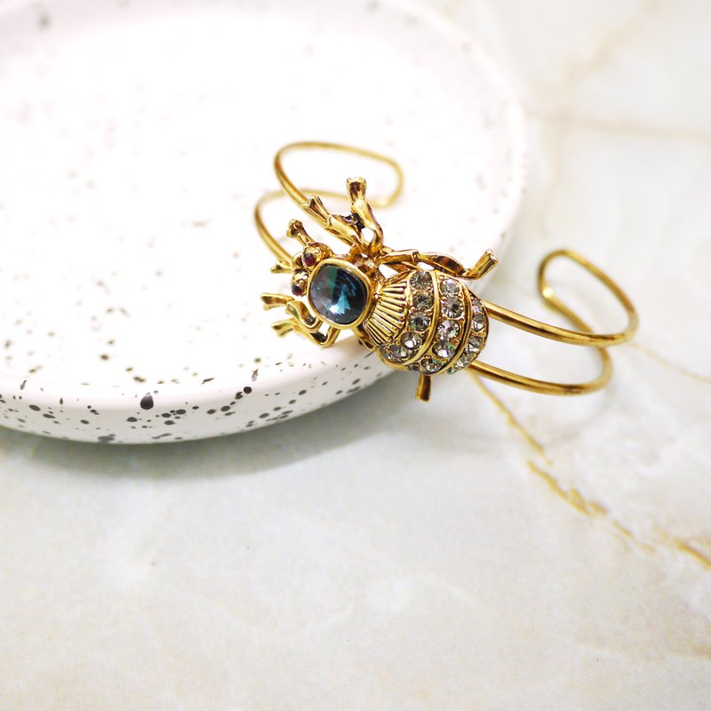 新艺术 · 璀璨昆虫风潮 | 黄铜手环 NO.3 - 手链/手环 - 其他金属 蓝色