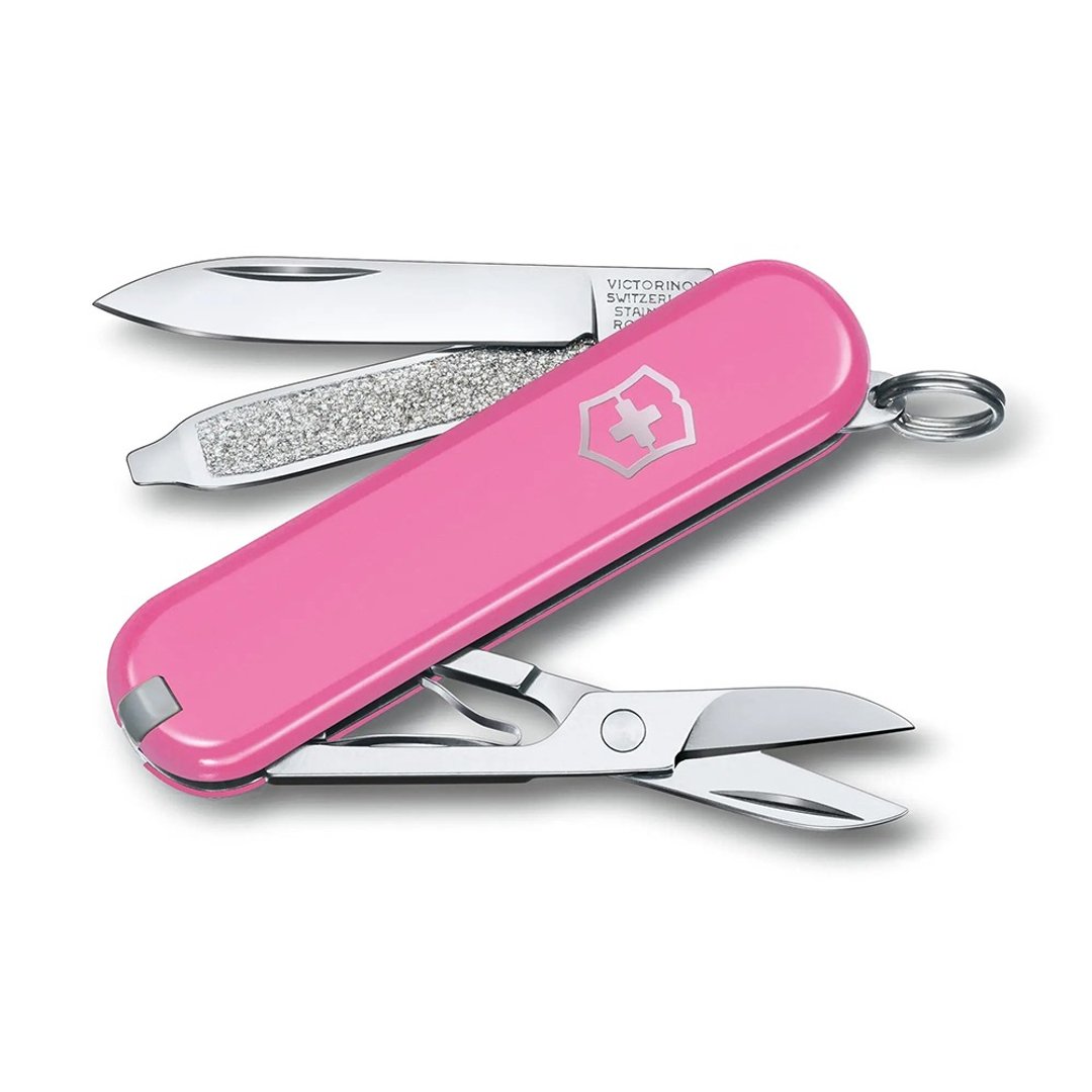 VICTORINOX 瑞士维氏 7用 58mm Cherry Blossom 粉红 0.6223.51G - 露营用品 - 不锈钢 粉红色