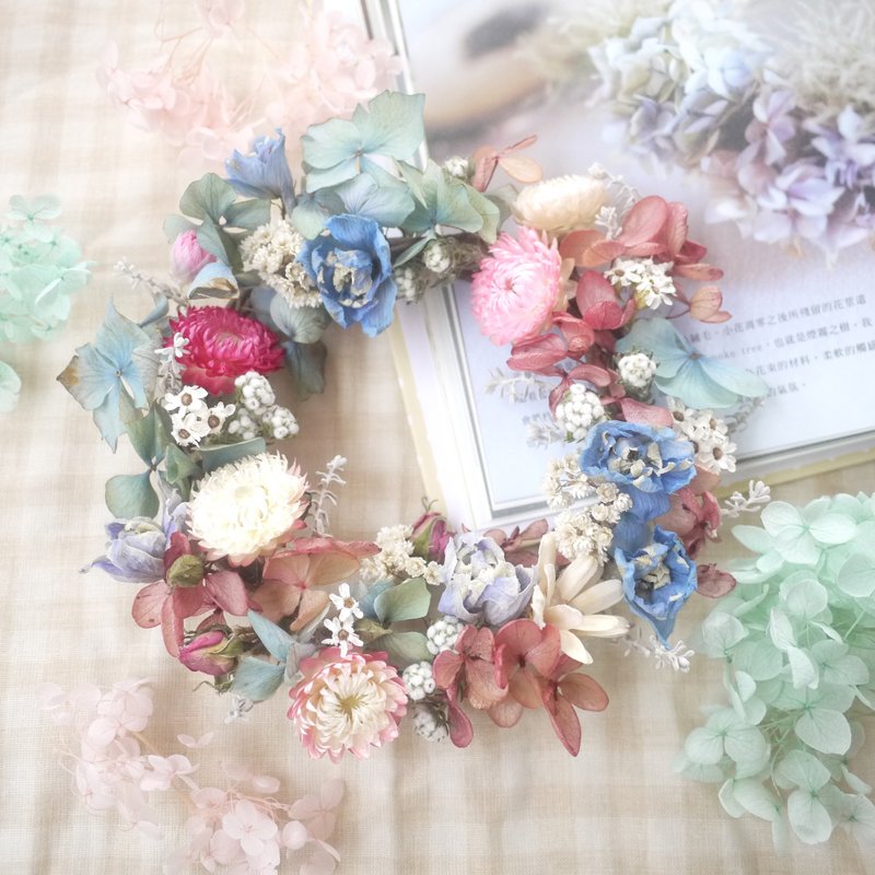 未完待续 | 古典。 干燥花 花圈 拍摄道具 墙面装饰 礼物 送礼 婚礼布置 办公室小物 绣球 居家 现货 - 摆饰 - 植物．花 