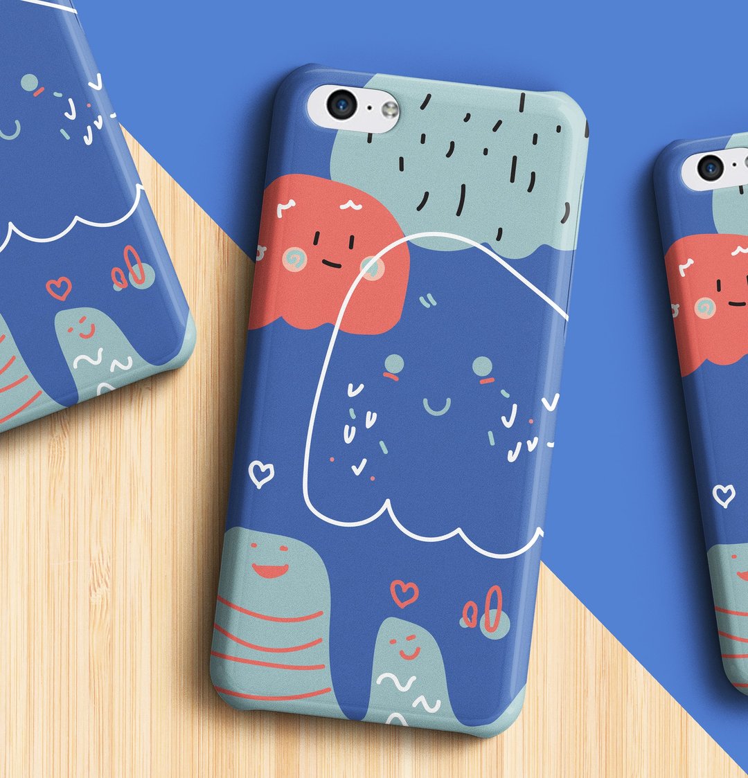 Earthworm Life Phone case - 手机壳/手机套 - 塑料 蓝色