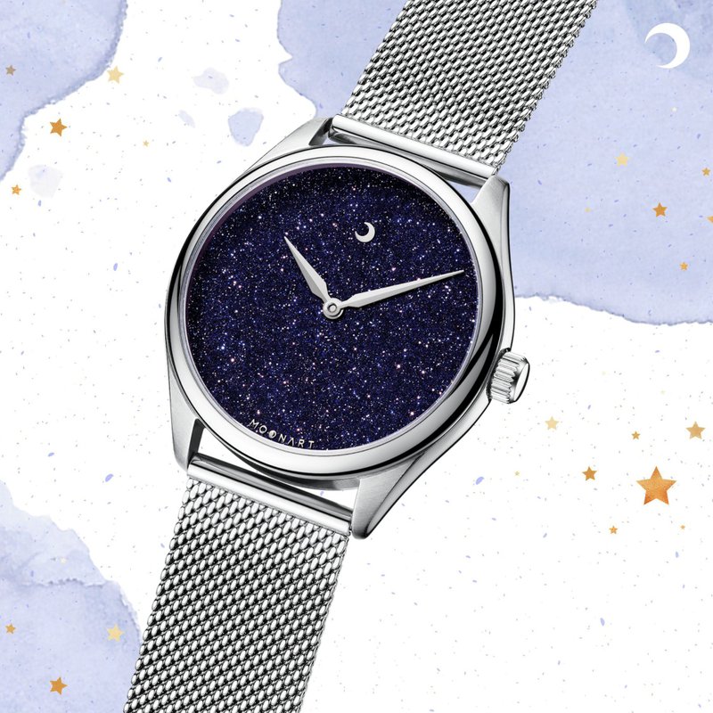 天际系列- 星河+ - 女表 - 不锈钢 蓝色