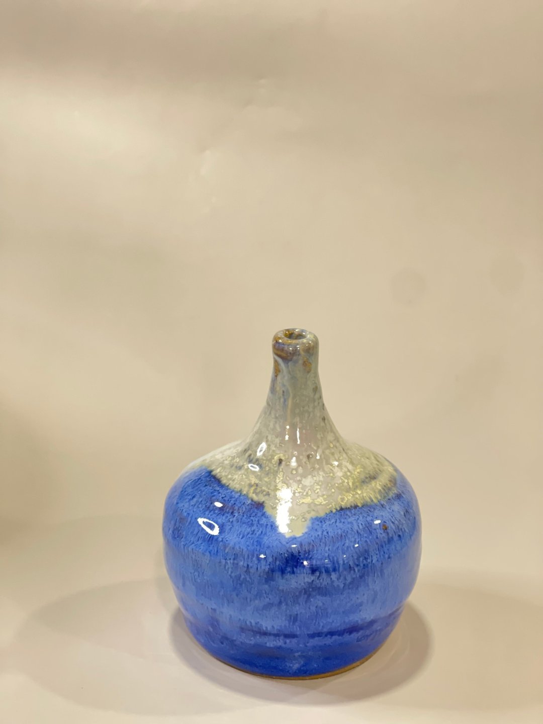 甜美蓝苹果 细口胆瓶 - 花瓶/陶器 - 陶 蓝色