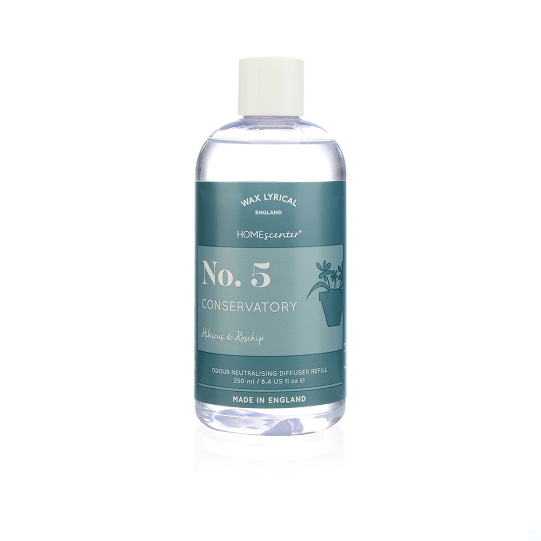 英伦蜡烛HomeScenter芙蓉与玫瑰果(补充瓶)250ml - 香薰/精油/线香 - 塑料 蓝色