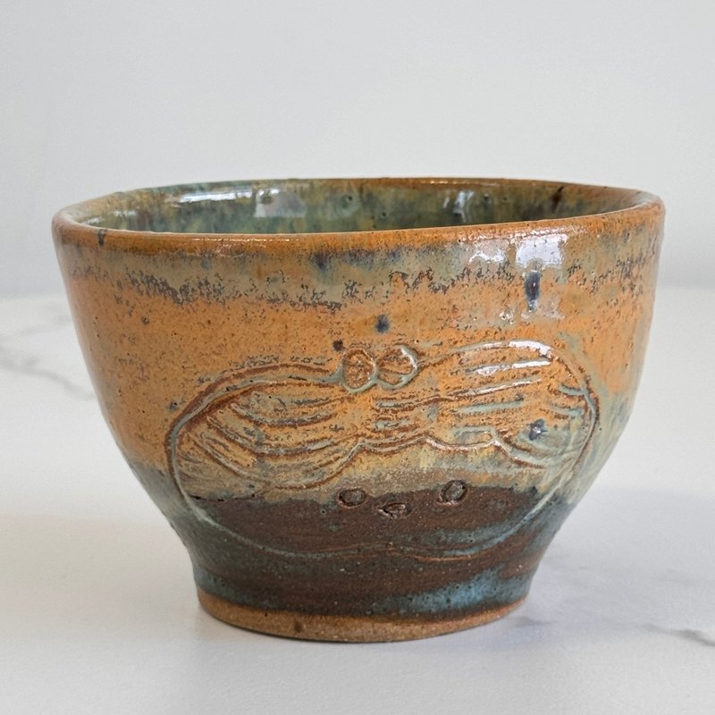 胖嘟嘟可爱生物 小碗 - 碗 - 陶 绿色