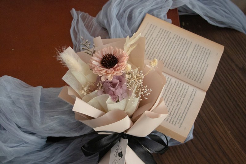 毕业小花束 多巴胺夏日毕业花束 单朵向日葵 三色可选 - 干燥花/捧花 - 植物．花 