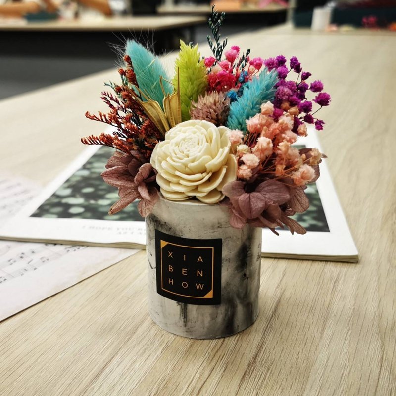 【高雄场】下班随手作 | 工业风扩香干燥花盆 - 植栽 - 植物．花 