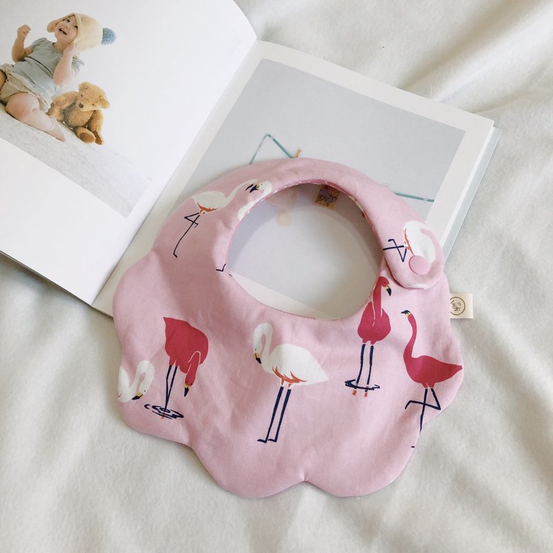 热情火鹤  六层纱手工围兜口水巾 - 围嘴/口水巾 - 棉．麻 